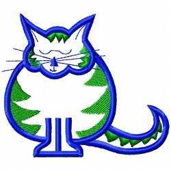 Cats Embroidery Design 11 Cats Embroidery Design 11